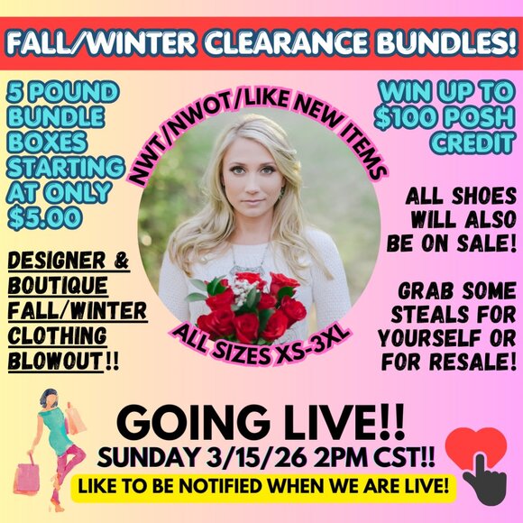 Handbags - 🎉CRYSTAL'S FAB FINDS GOING LIVE SUNDAY 3/15 @ 2PM CST!  5 LB BUNDLES-$5 STARTS!